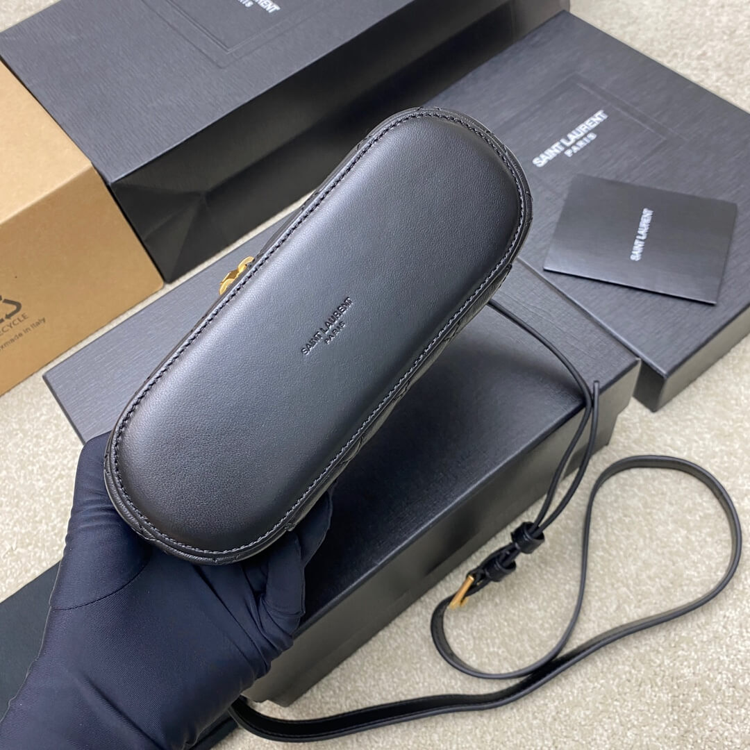 Black YSL GABY lambskin cosmetic bag - Image 5