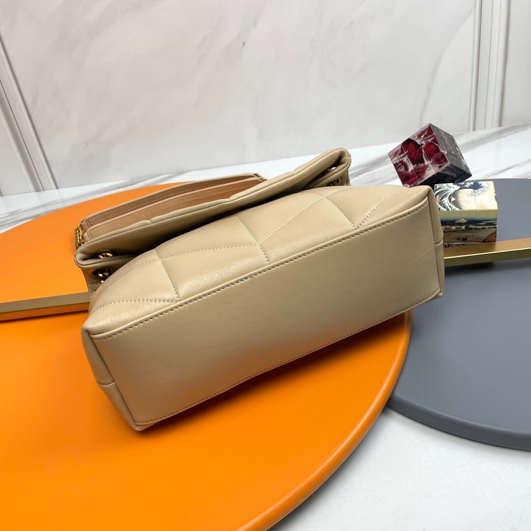 Beige YSL PUFFER SMALL in Nappa leather - Image 5