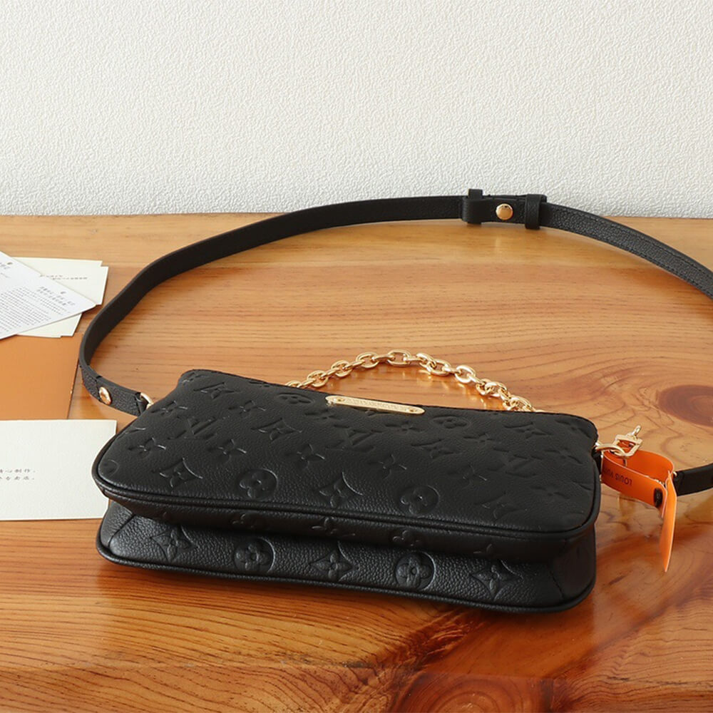 Black LV Liv Pochette - Image 5