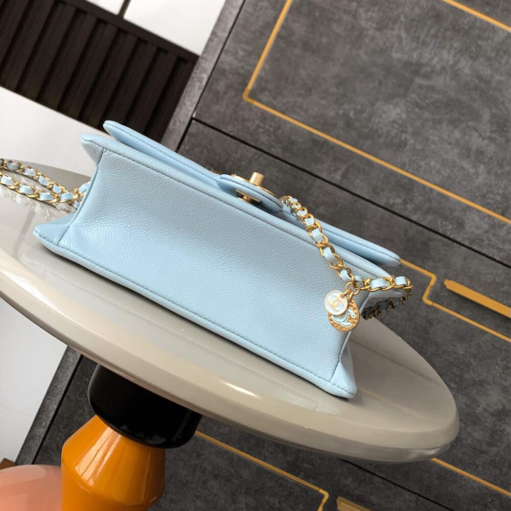 Light Blue CHANEL Small Flap Bag (Best
 grade) - Image 5