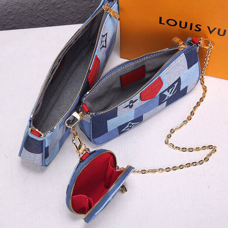 Blue LV Multi Pochette Accessoires - Image 5
