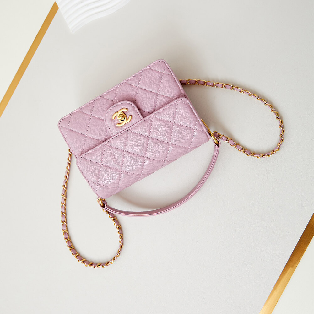 Pink lychee pattern Chanel Small Handbag (Best
 grade) - Image 5