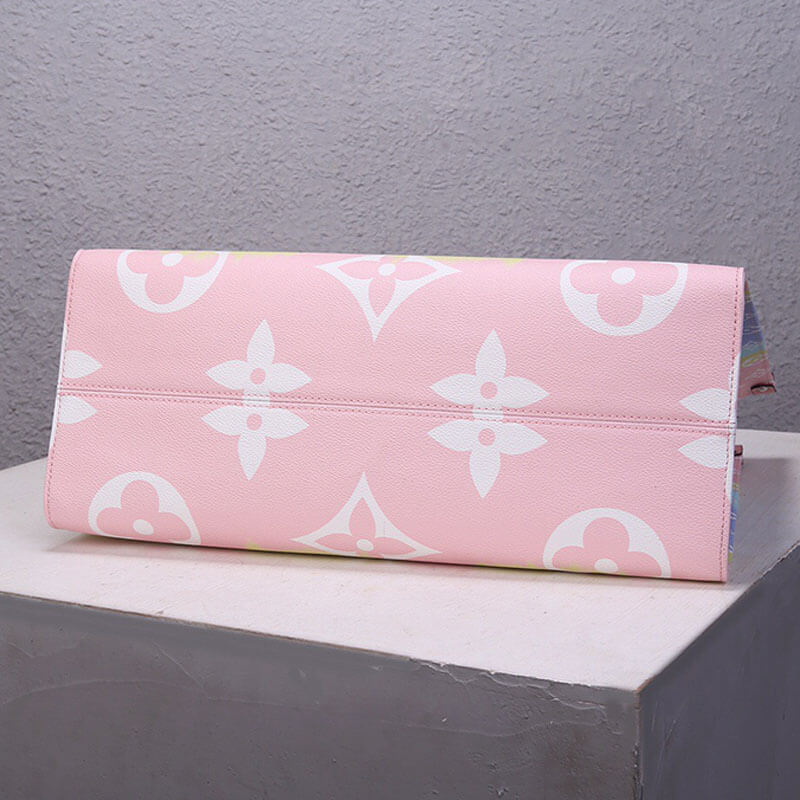 Pastel Pink LV Escale OnTheGo GM Tote Bag - Image 5