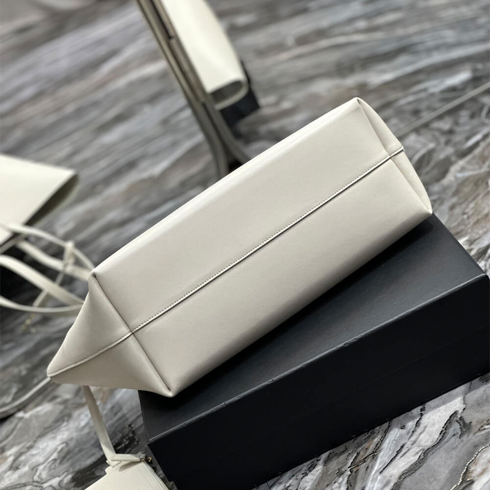 White YSL Shopping Saint Laurent leather - Image 5