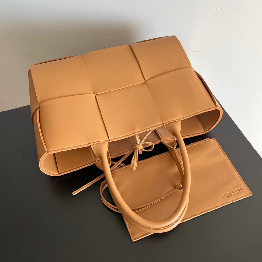 Camel Bottega Veneta Small Arco Tote - Image 5