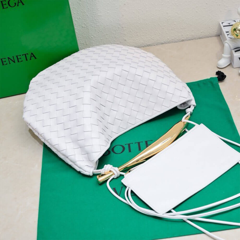 White Bottega Veneta Medium Sardine Handbag - Image 5