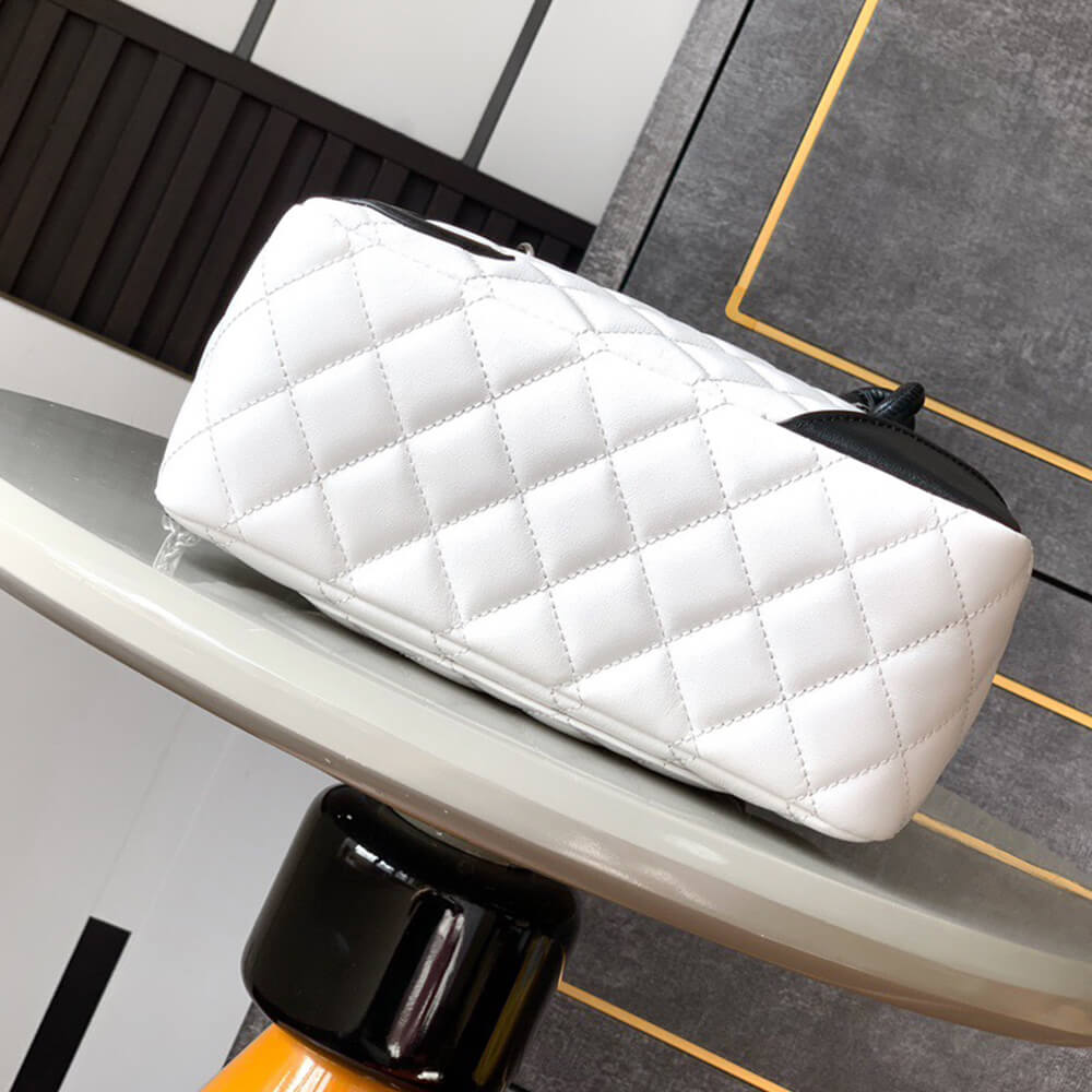 White & Black Chanel Mini Cambon Line Tote (Best
 grade) - Image 5