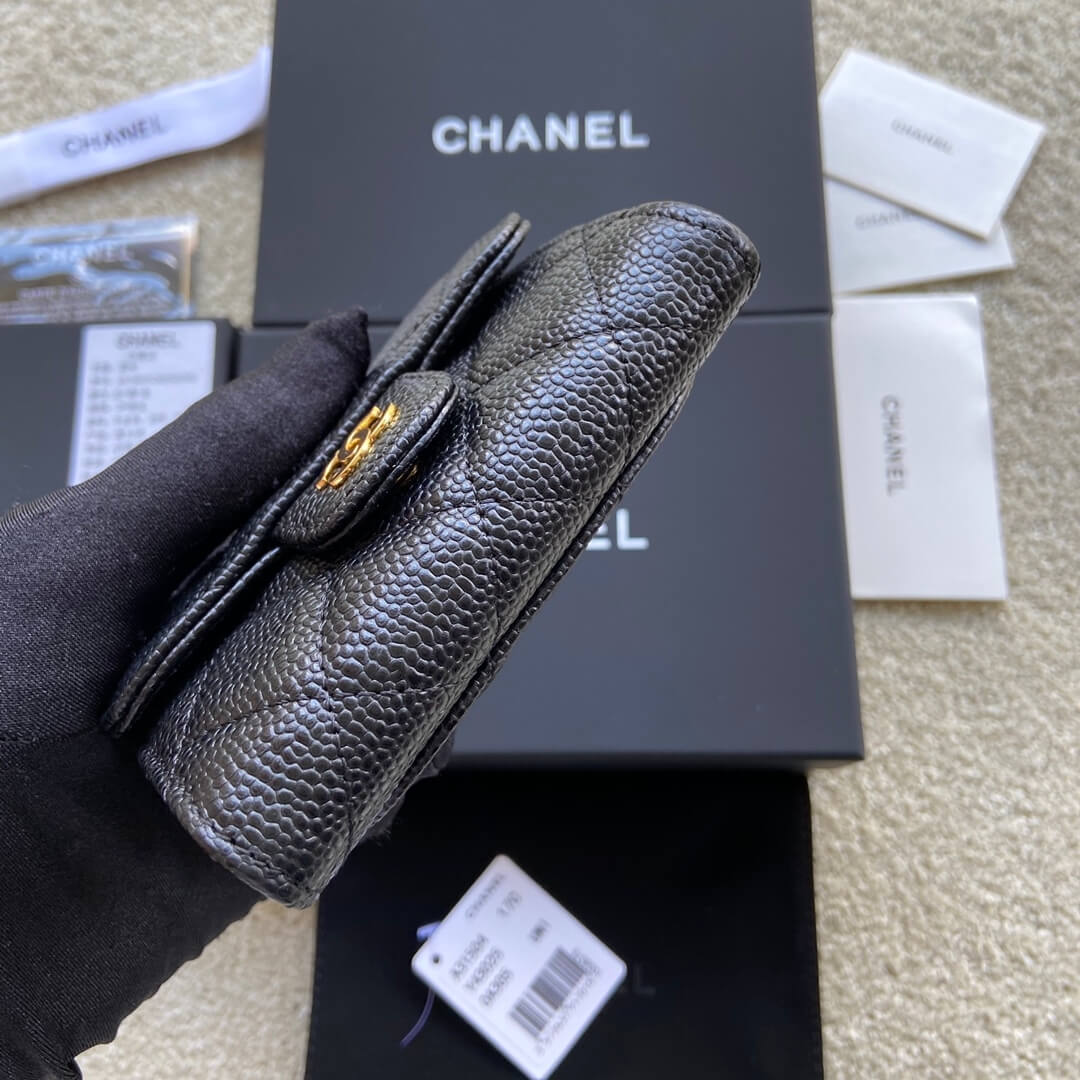 Black CHANEL Classic Small Flap Wallet - Image 5