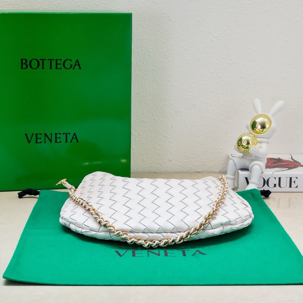 White Bottega Veneta Sardine With Chain - Image 5