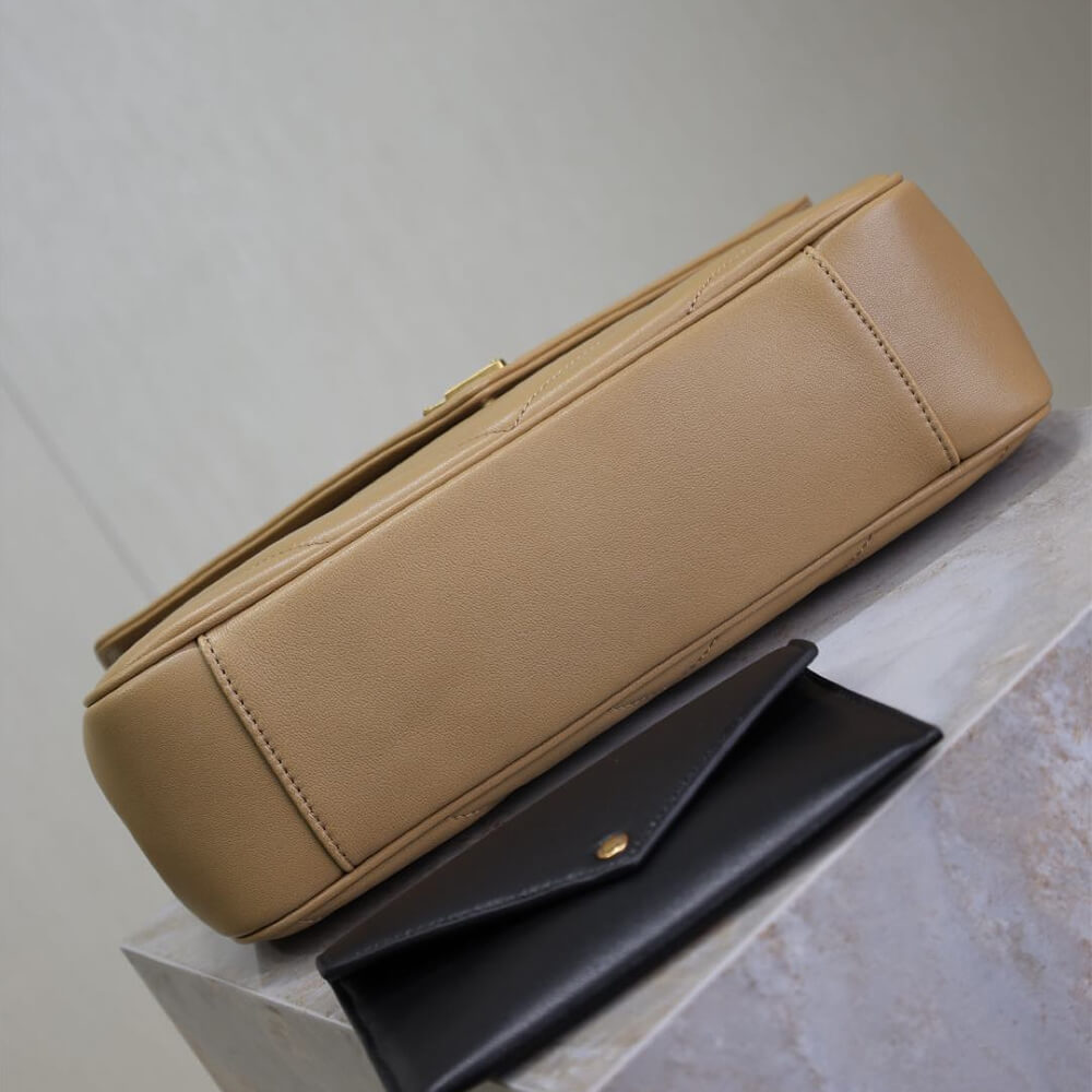 Beige YSL LOULOU medium in MATELASSE lambskin - Image 5