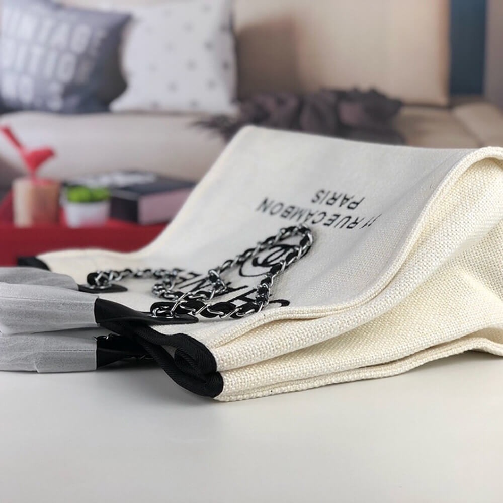 CHANEL Deauville Large Tote - Image 5