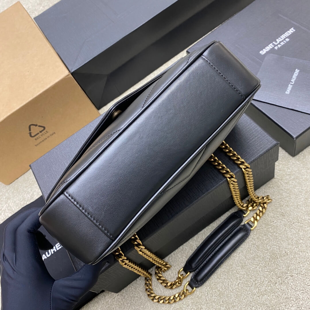 Black YSL LOULOU small in MATELASSE lambskin - Image 5