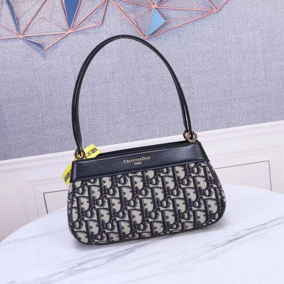 Blue SMALL DIOR KEY BAG - Image 5