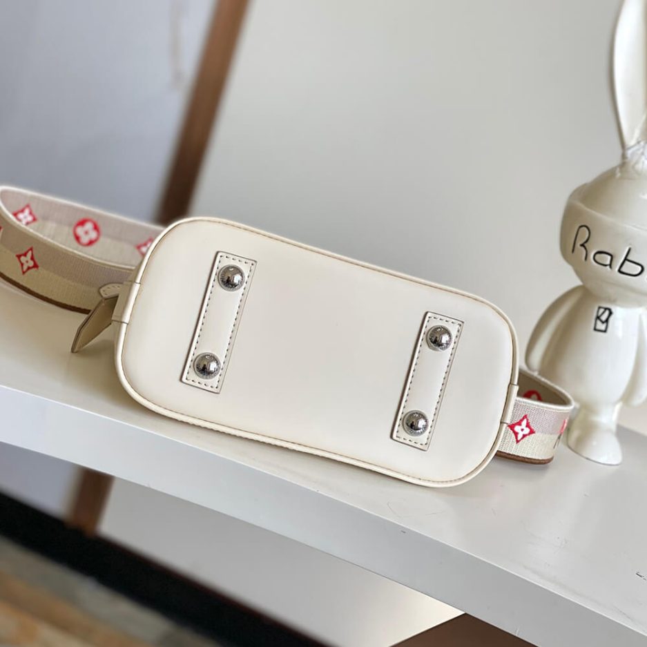 Quartz White LV Alma BB Bag - Image 5
