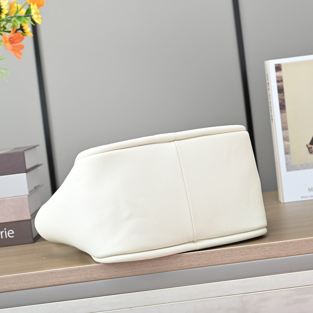 White Prada Leather mini tote bag - Image 5