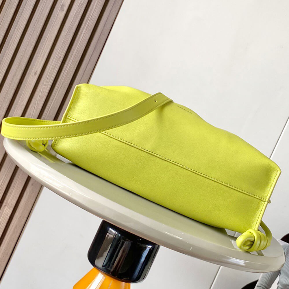 Green LOEWE Medium Flamenco clutch in nappa calfskin (Best
 GRADE) - Image 5