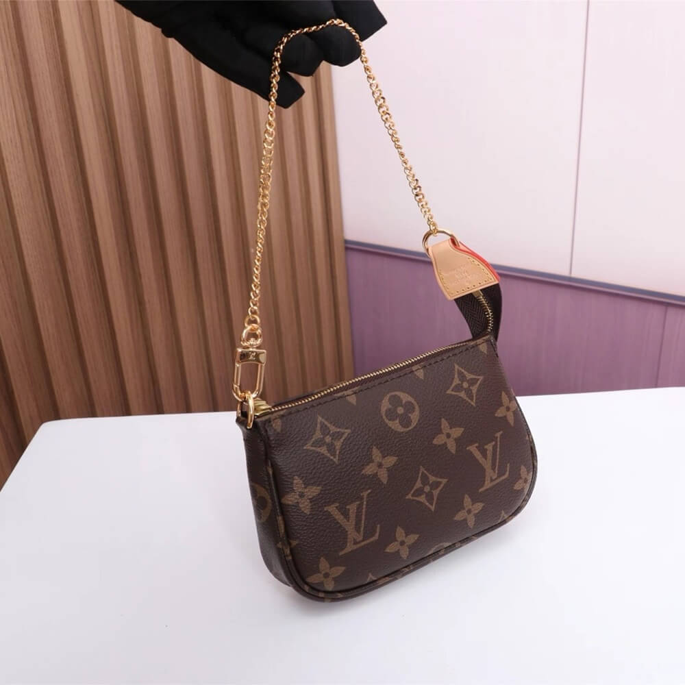 Coated LV Mini Pochette Accessoires - Image 5