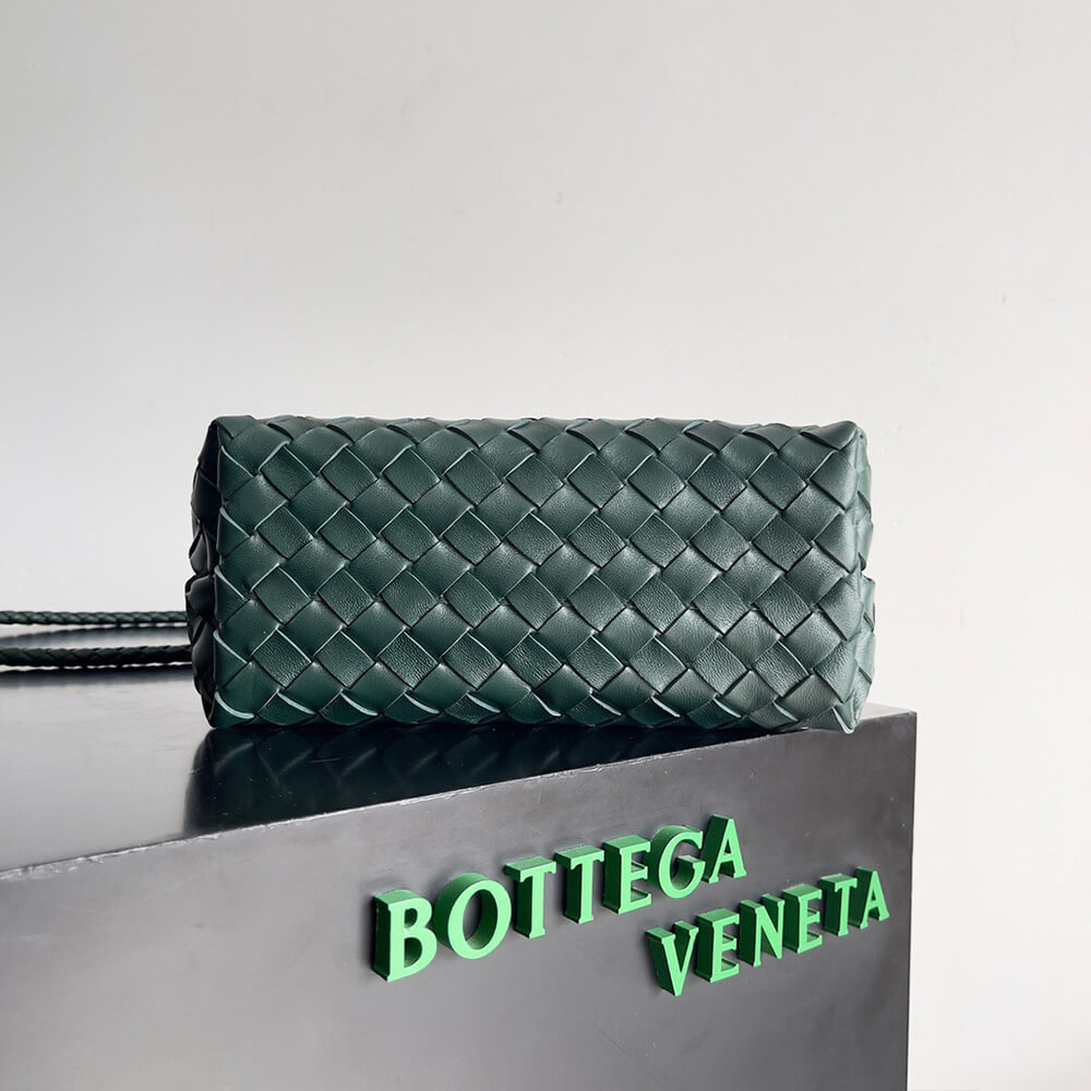 Dark Green Bottega Veneta Small Andiamo - Image 5