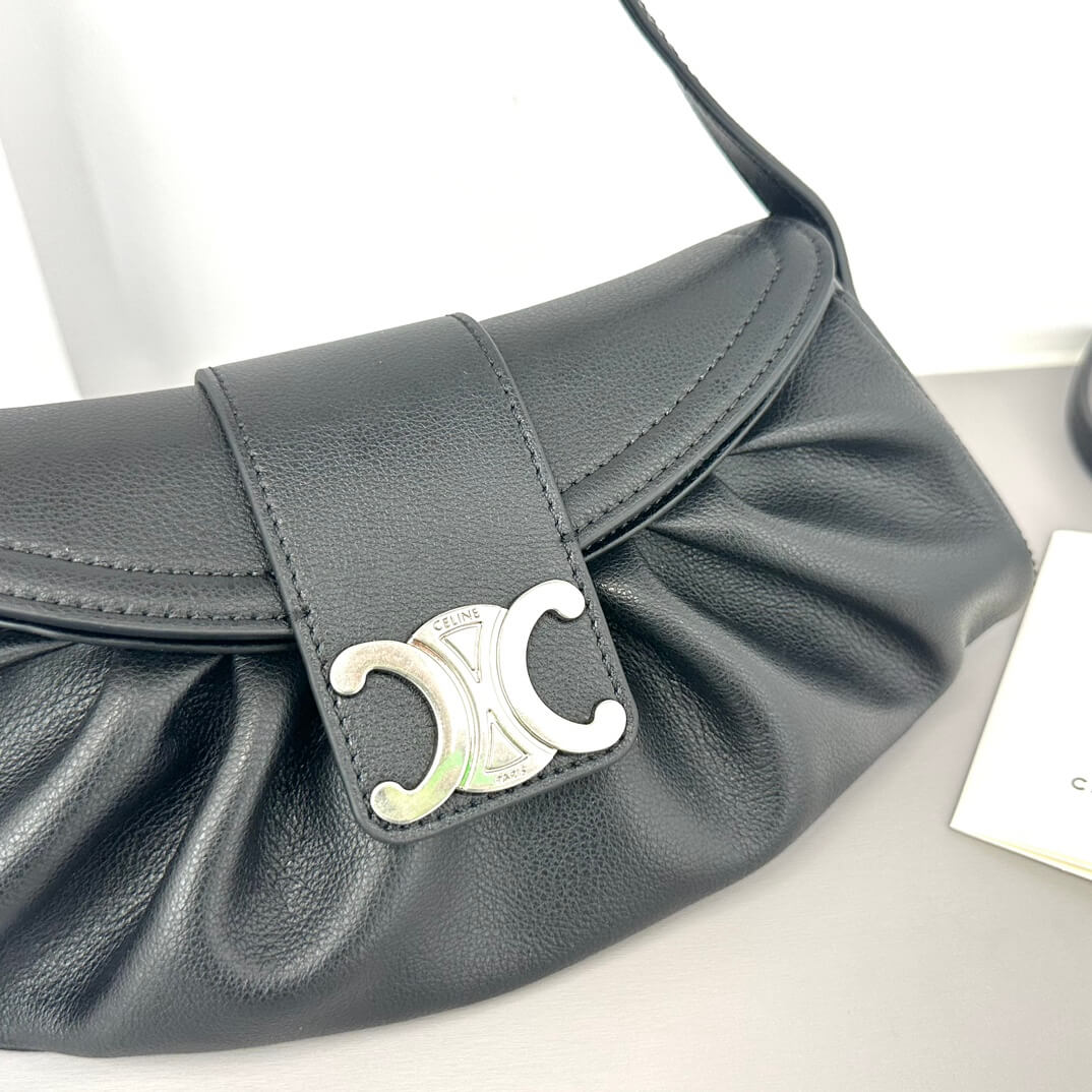 CELINE TEEN CELINE POLLY BAG IN SOFT CUFF LEATHER - Image 5