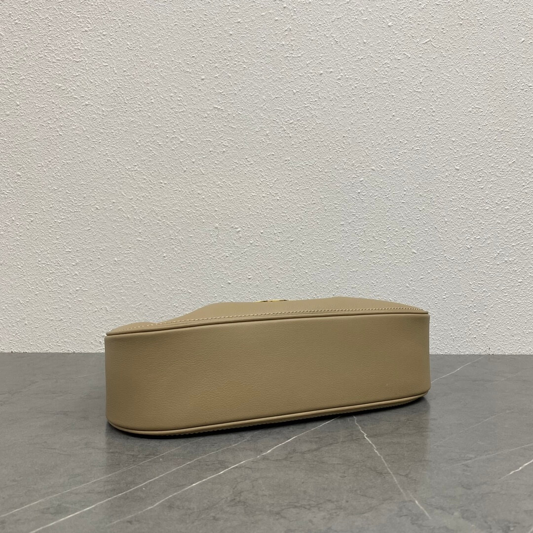 Dark Brown CELINE Medium POLLY bag in soft calfskin - Image 5