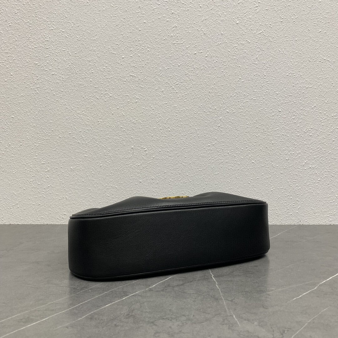 Black CELINE Medium POLLY bag in soft calfskin - Image 5