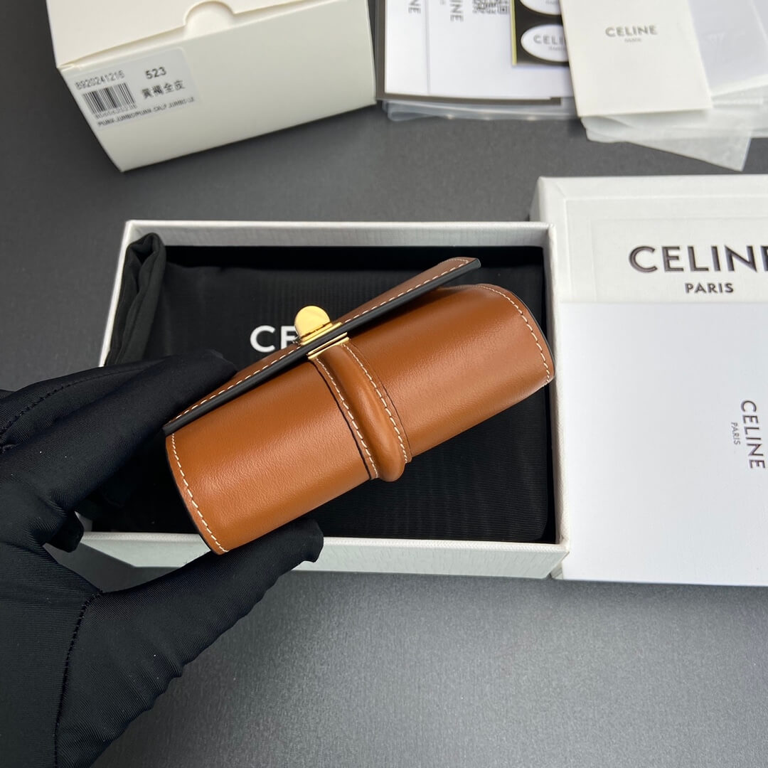 CELINE 16 Small Wallet in Shiny Calf Leather - Image 5