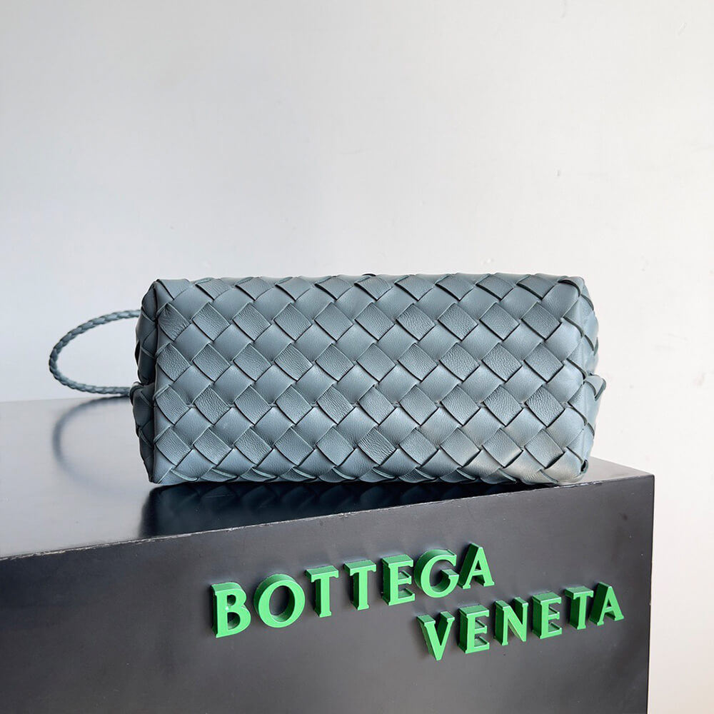 Pale Blue Bottega Veneta Small Andiamo - Image 5