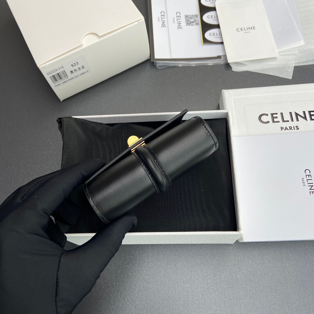 CELINE 16 Small Wallet in Shiny Calf Leather - Image 5