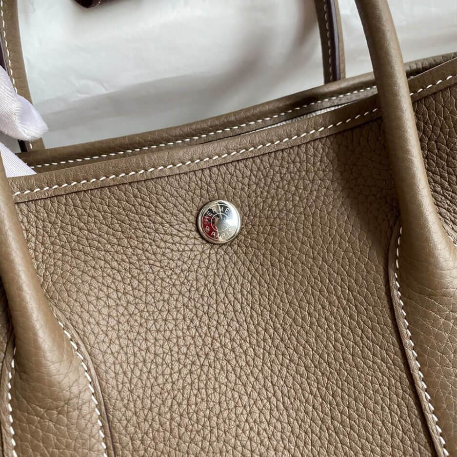 Etoupe Hermes Garden Party 30 Bag - Image 5