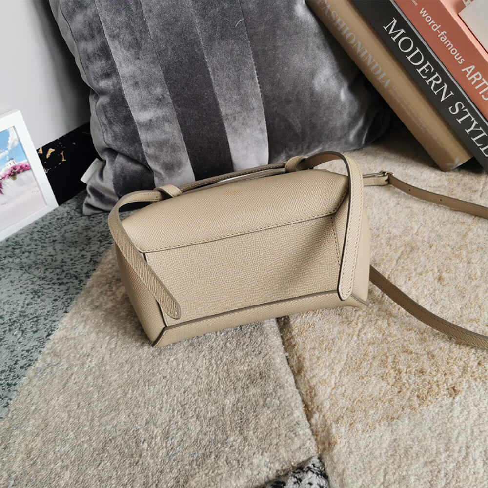 Cream CELINE NANO BELT BAG - Image 5