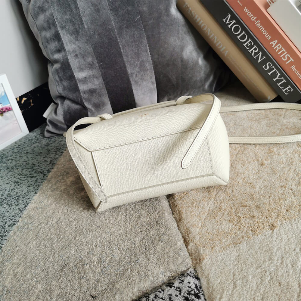 White CELINE NANO BELT BAG - Image 5