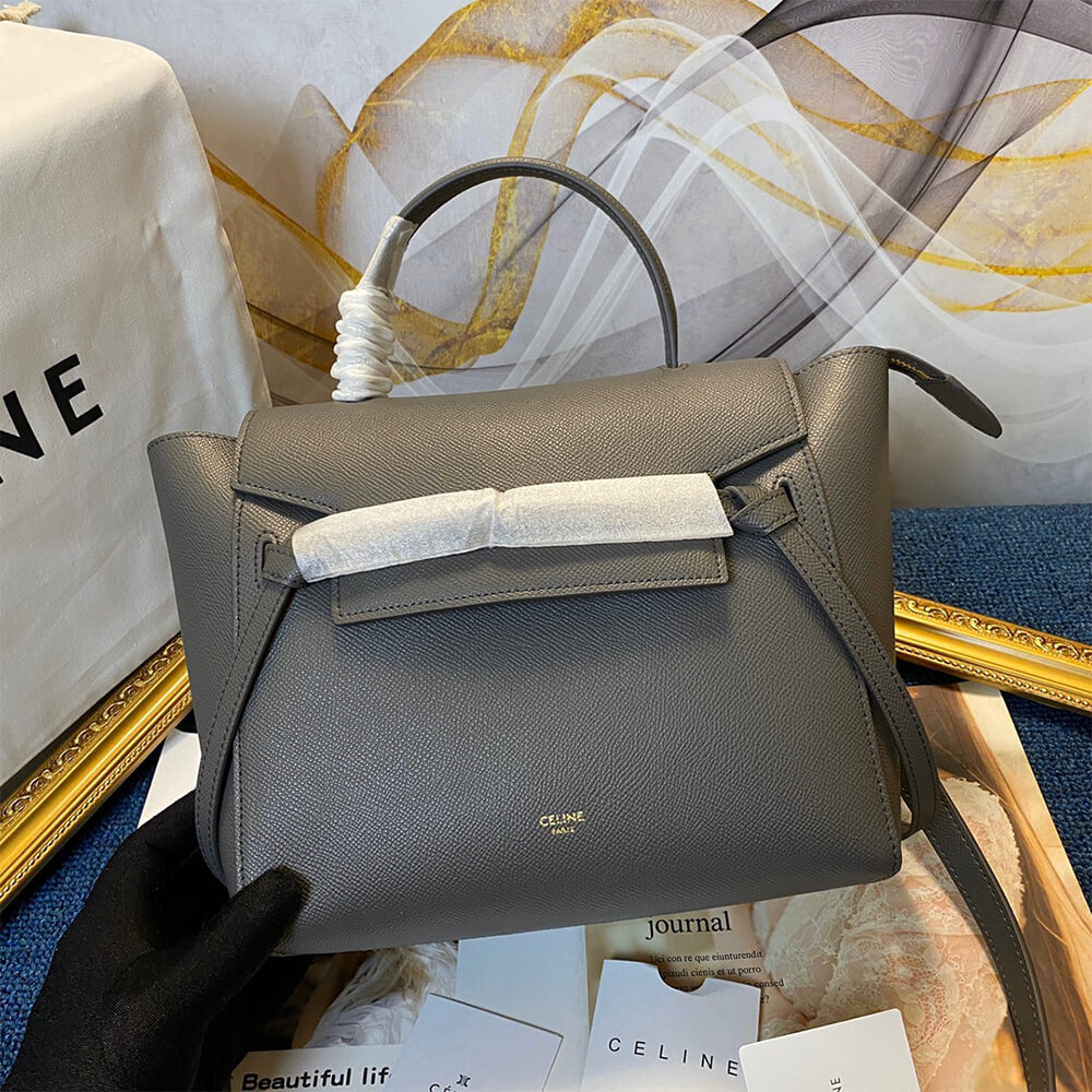 Grey CELINE MICRO BELT BAG - Image 5