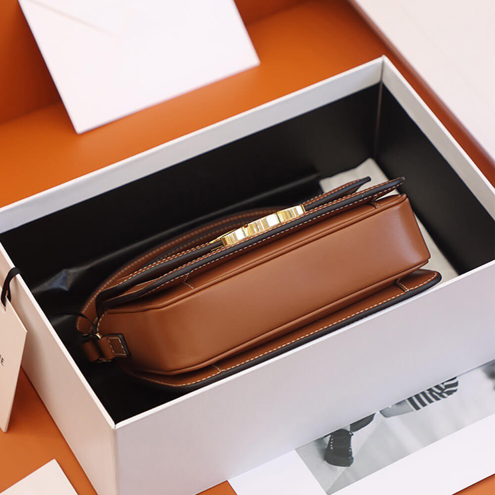 White CELINE TEEN TRIOMPHE BAG - Image 5