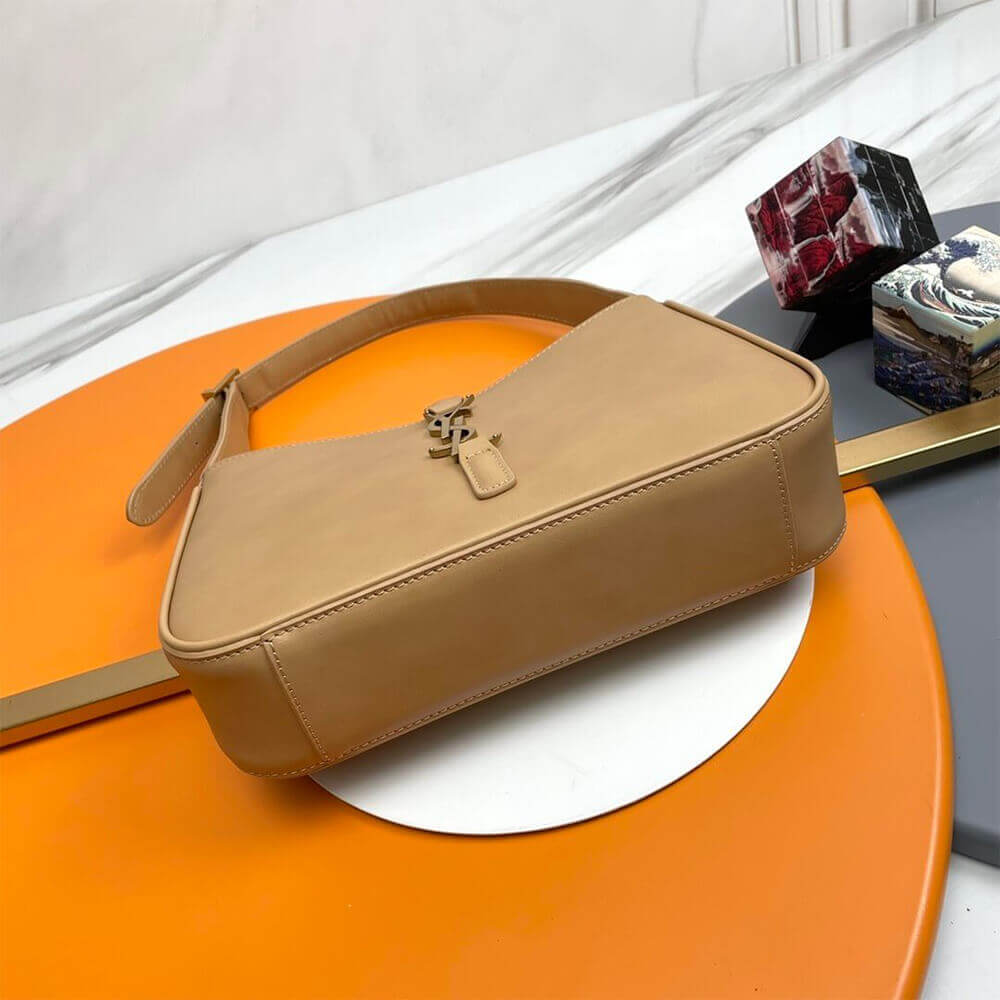 GREYISH BROWN YSL LE 5 A 7 bag in smooth leather - Image 5