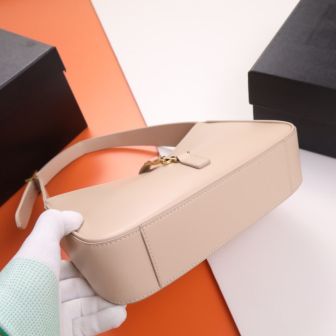 Rose Sand YSL LE 5 A 7 bag in smooth leather - Image 5