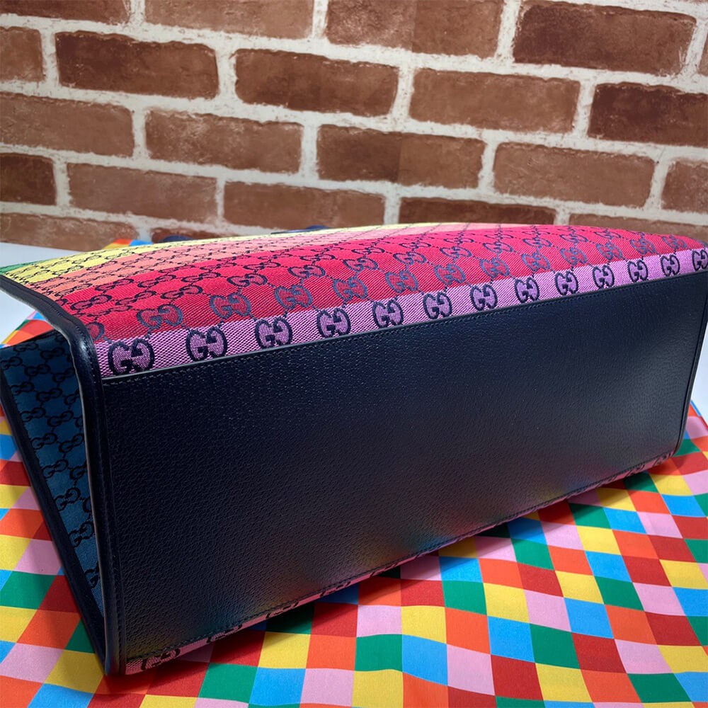 GG Multicolour large tote bag - Image 5