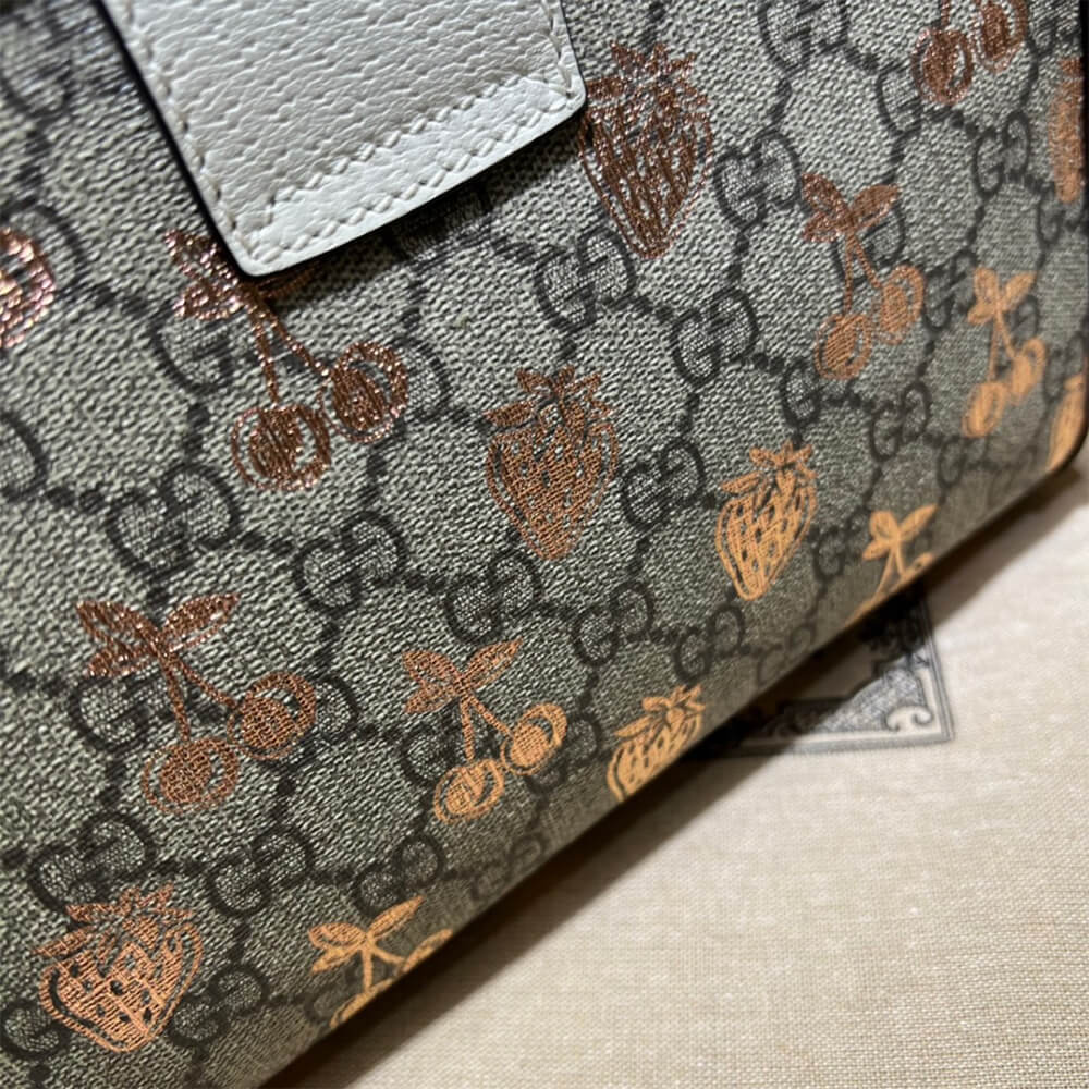 GG Padlock small berry tote bag - Image 5