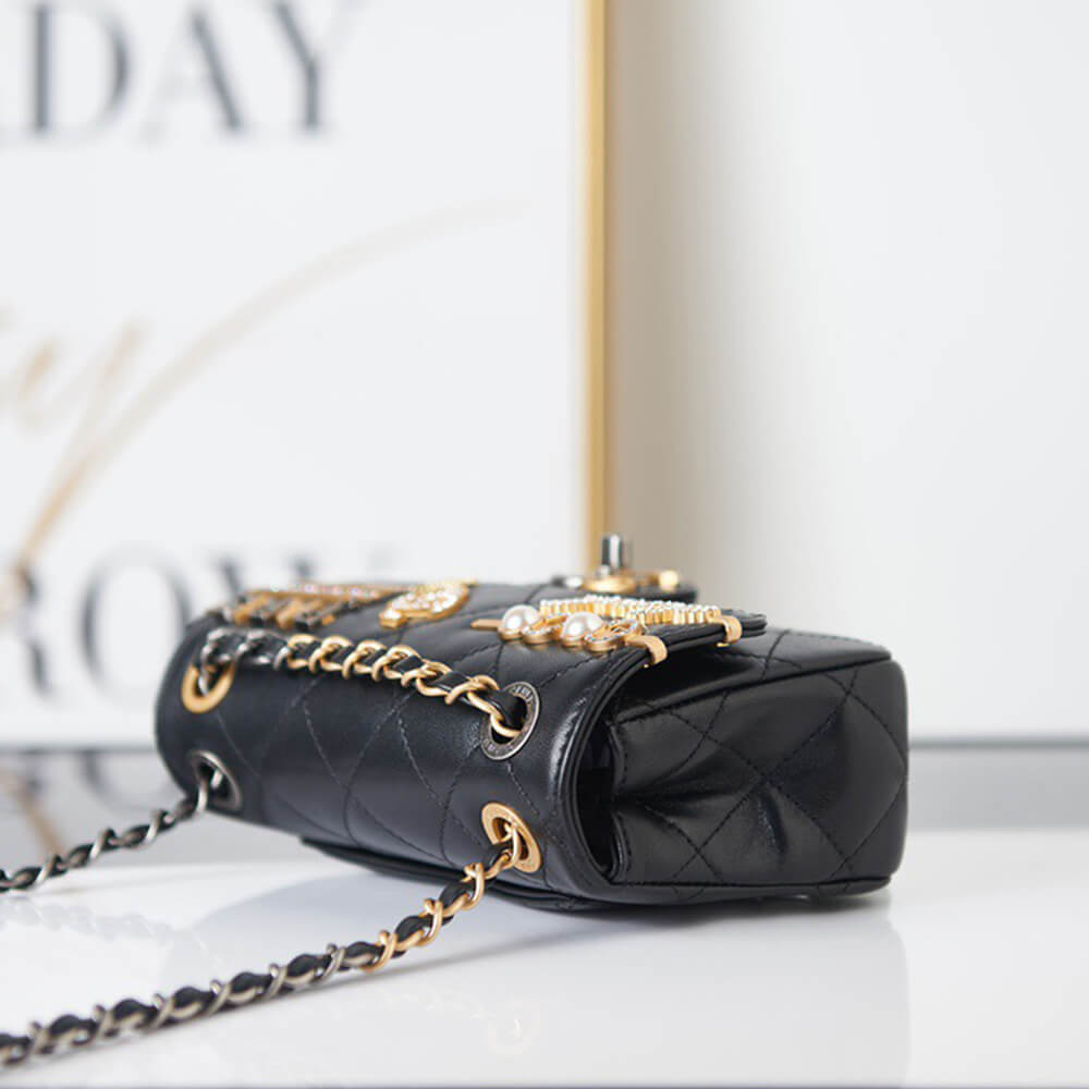 Black MINI FLAP BAG - Image 5