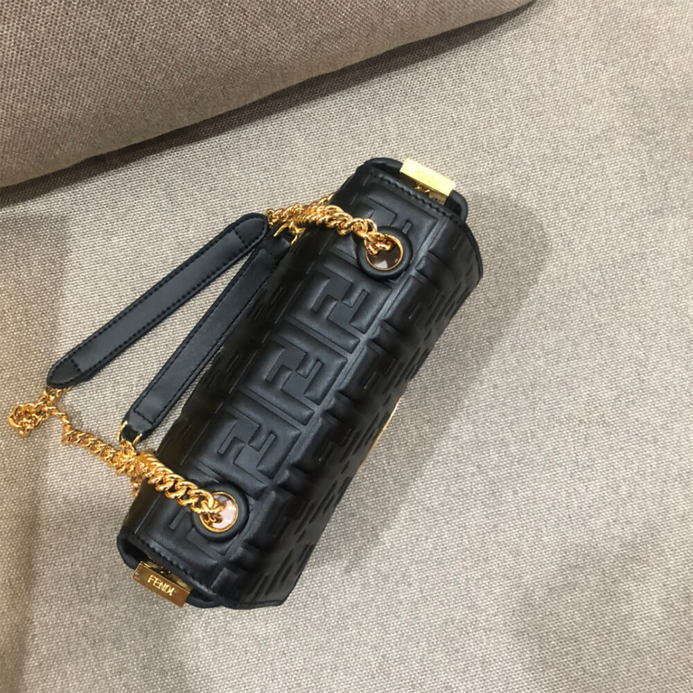 Black Fendi Baguette Chain Midi - Image 5