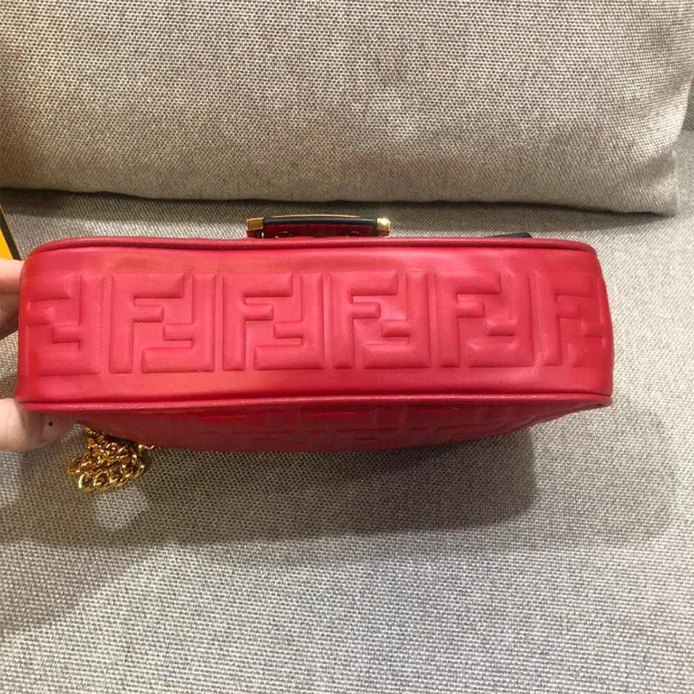 Red Fendi Baguette Chain Midi - Image 5
