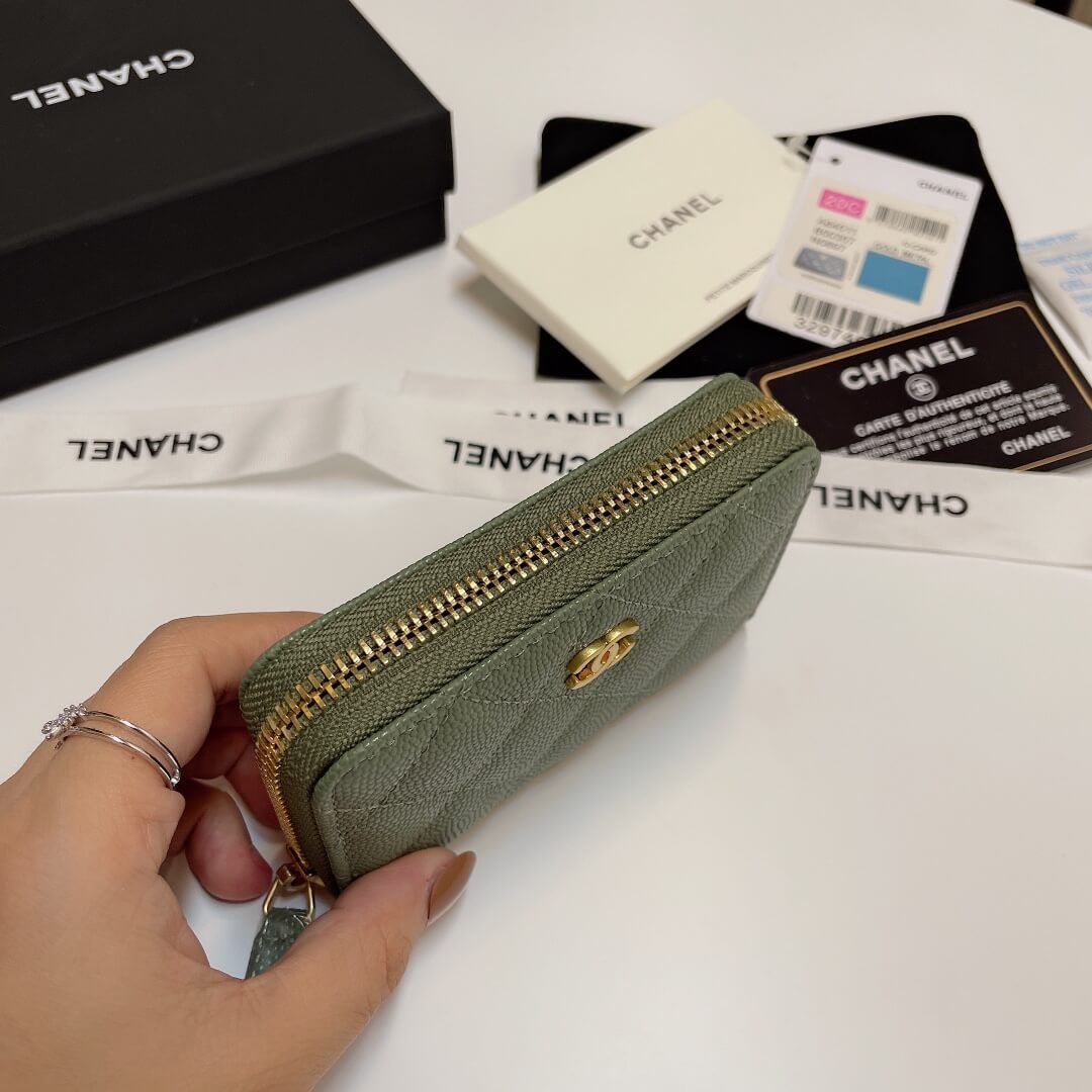 Chanel Classic Zipper Coin Wallet - Image 5