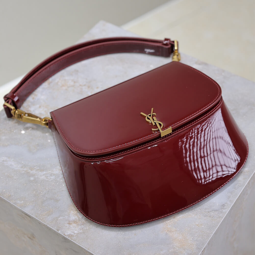 RED YSL VOLTAIRE TOP HANDLE in patent leather (Best
 grade) - Image 5
