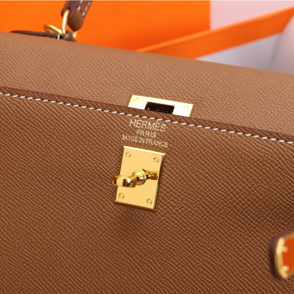 Brown Hermes Kelly 25 - Image 5