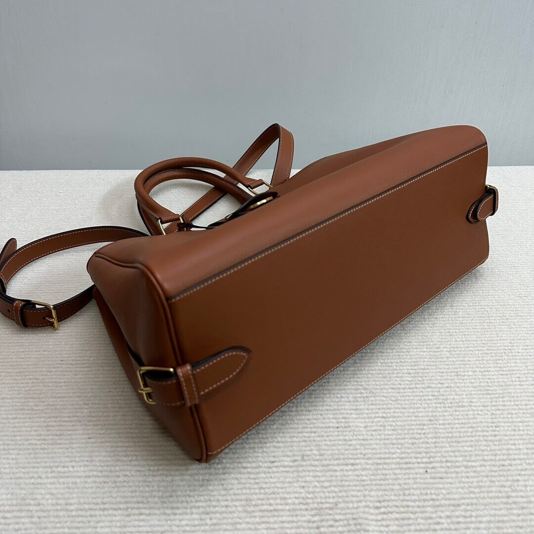 Brown CELINE MEDIUM APPOLINE BAG IN SUPPLE CALFSKIN - Image 5