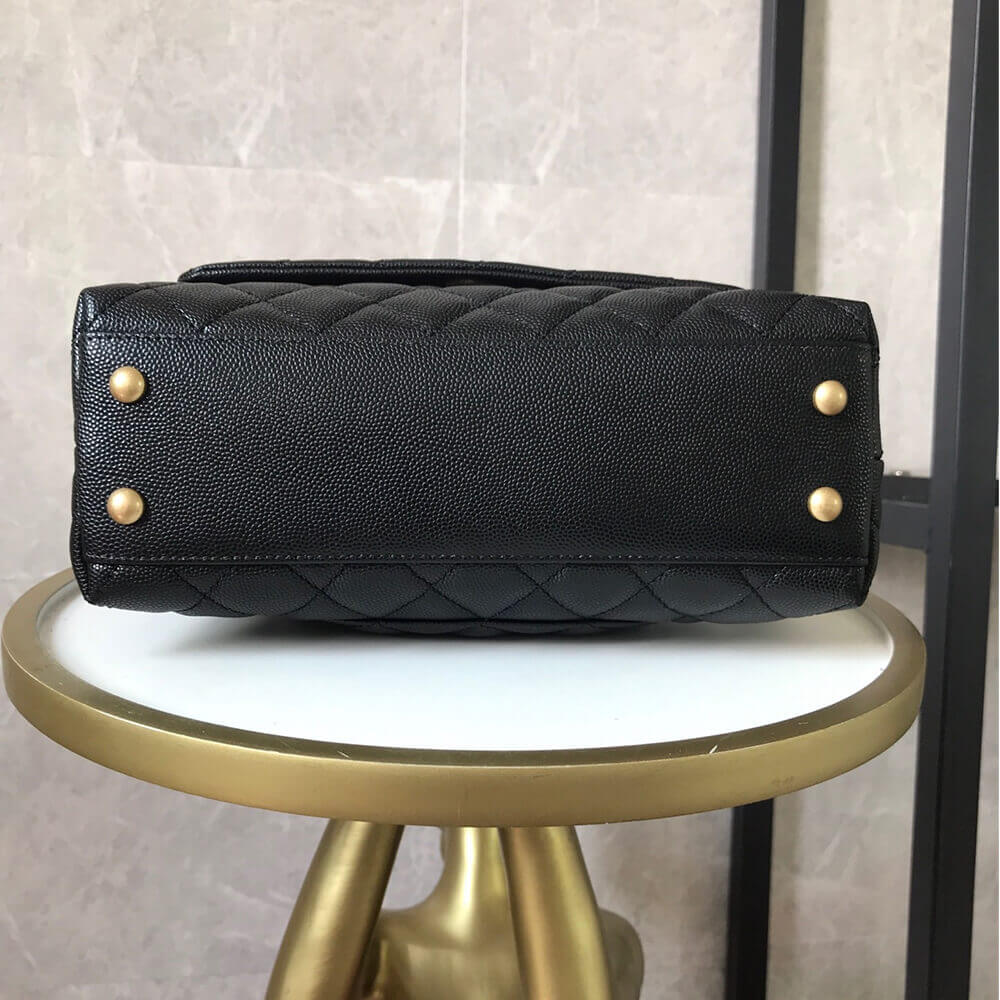 Black Chanel Coco handle flap shoulder bag PM - Image 6