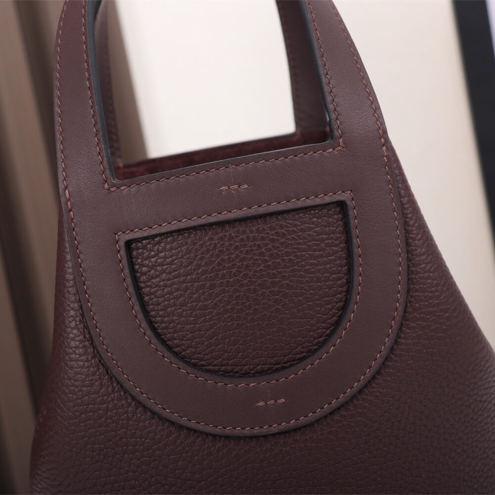 Saddle Red Hermes loop bag - Image 6