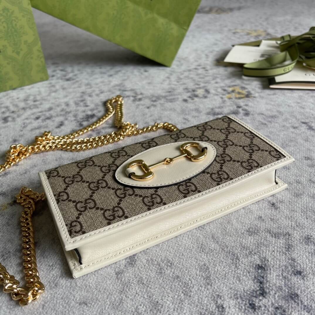 Gucci Horse Buckle 1955 Chain Wallet - Image 6