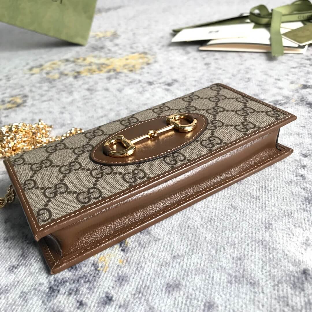 Gucci Horse Buckle 1955 Chain Wallet - Image 6