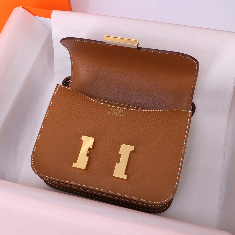 Brown Hermes Constance 19 - Image 6