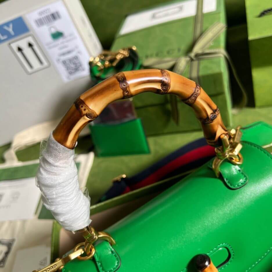 GUCCI BAMBOO 1947 JUMBO GG SMALL TOP HANDLE BAG - Image 6